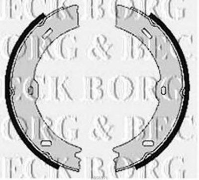 BORG & BECK bbs6371 -  Комплект тормозных колодок